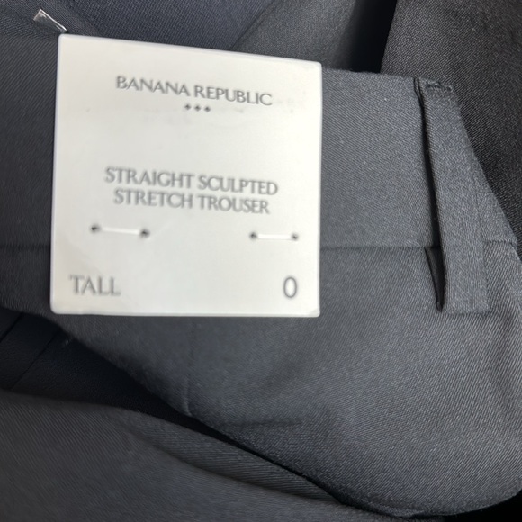 NWT! Banana Republic Straight High-Rise Sculpted Trouser Black - Picture 5 of 6
